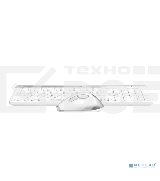 Клавиатура + мышь A4Tech Fstyler FB2535C клав:белый/серый мышь:белый/серый USB беспроводная Bluetooth/Радио slim