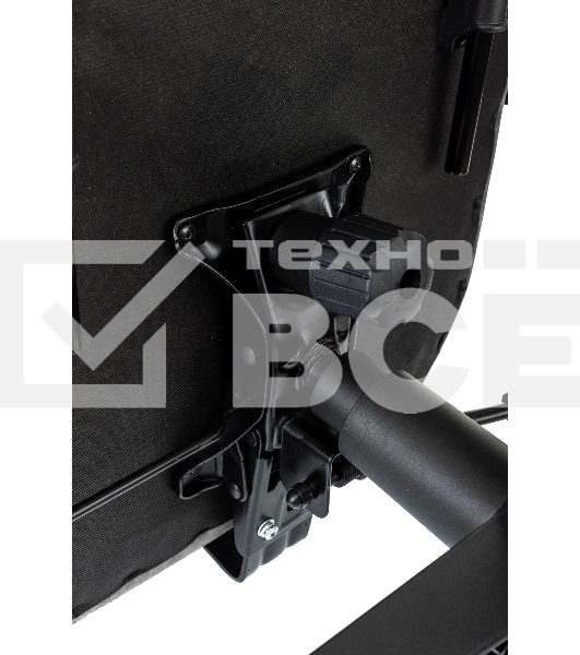 Кресло руководителя Бюрократ T-9950MSG-F Fabric серый Light-19, крестов. пластик, подст. для ног