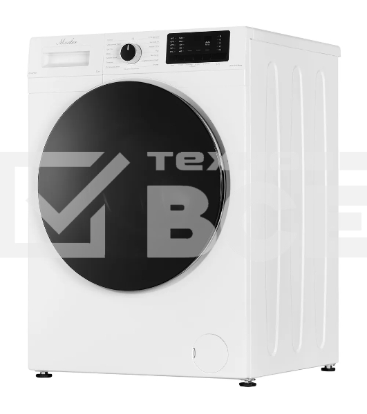 Стиральная машина MONSHER MWM 595 Blanc, High-Tech, загрузка 12 кг, 15 программ, 1400 об/мин. кнопочное/механическое управление, инверторный двигатель, отложенный старт, самодиагностика, блокировка от детей, энергоэффективность А+++, цвет белый