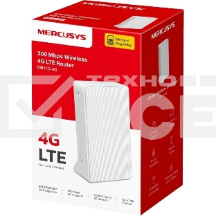 Роутер Wi-Fi Mercusys MB110-4G N300 с поддержкой 4G LTE