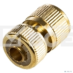 Коннектор для шланга латунный, быстросъемный, 1/2' Профи ЧЕТЫРЕ СЕЗОНА, фото 1