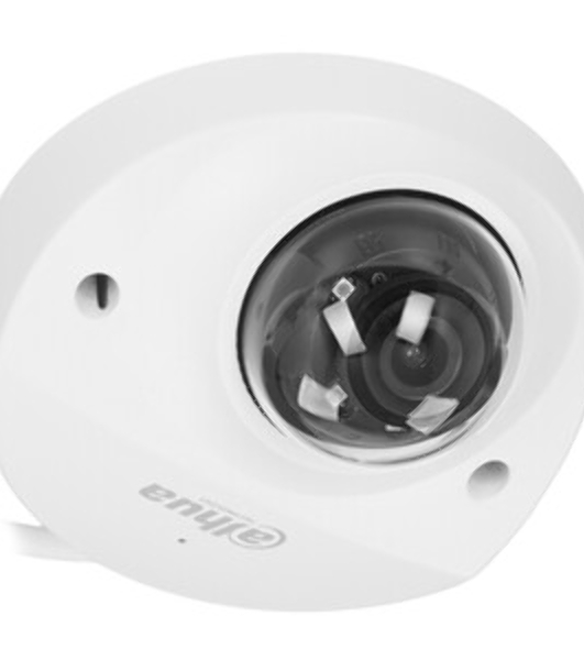 Уличная мини-купольная IP-видеокамера SmartDualLight Dahua DH-IPC-HDBW2249FP-AS-IL-0280B 2Мп, 1/2.8” CMOS, объектив 2.8мм, видеоаналитика, микрофон, ИК 30м, LED 30м, IP67, IK10, металл