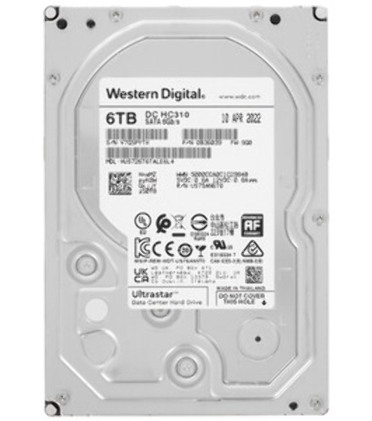Жесткий диск Western Digital 6Tb 7200rpm HGST SATA-III 0B36039 HUS726T6TALE6L4 Ultrastar 7K6 256Mb 3.5'