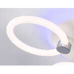 Потолочный светодиодный светильник FA3838/3 WH белый 42W 3000K-6400K+RGB D458*80 (ПДУ РАДИО 2.4G), фото7