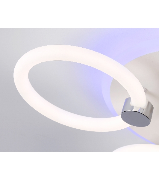 Потолочный светодиодный светильник FA3838/3 WH белый 42W 3000K-6400K+RGB D458*80 (ПДУ РАДИО 2.4G)