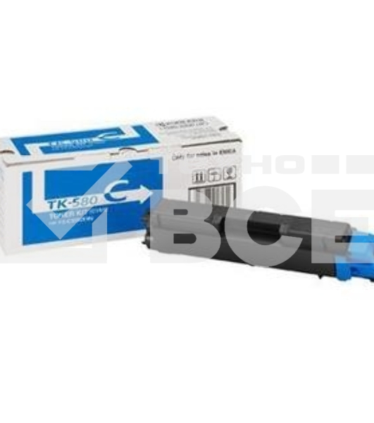 Картридж лазерный Kyocera TK-580C (1T02KTCNL0) голубой для FS-C5150DN 2800 стр.