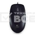 Мышь проводная Logitech B100 черный, 1000 dpi, USB, кнопки - 3, фото23