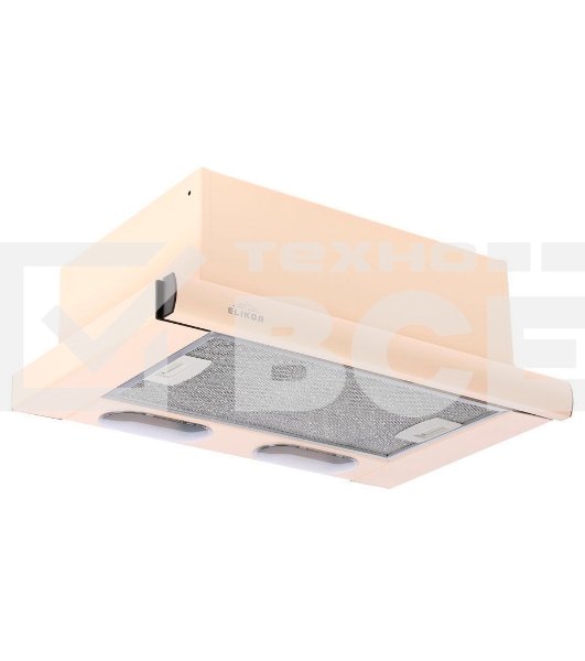Вытяжка встраиваемая Elikor Интегра 60П-400-В2Л кремовый, 60 см, 400 куб. м/ч, 55 дБ