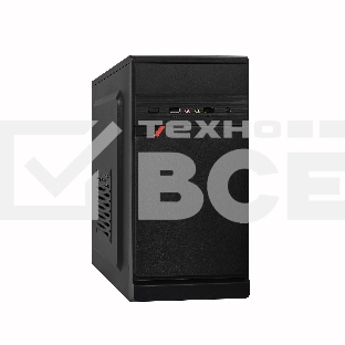 Компьютерный корпус Exegate EX283057RUS  Minitower ExeGate BAA-106 Black, mATX, <AAA350, 80mm>, 2*USB, Audio