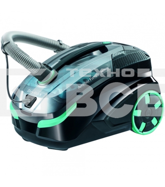 Моющий пылесос Thomas DRYBOX AMFIBIA FAMILY черный/бирюзовый, 325/1700Вт, уборка влажная/сухая, пылесборник контейнер 2.6 л