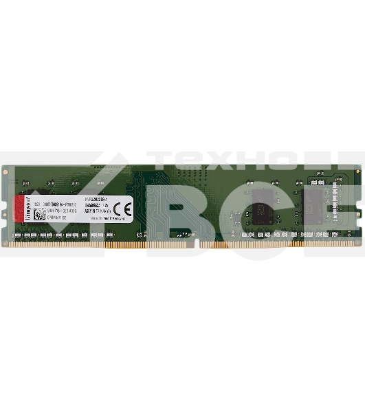 Оперативная память Kingston ValueRAM, DDR4, 4Gb (1x4Gb), 3200MHz, CL22, DIMM