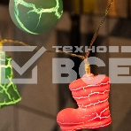 Гирлянда светодиодная «Новый год» 1,5 м, прозрачный ПВХ, 10 LED, теплый белый, питание 2 х АА (батарейки не в комплекте), фото3