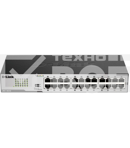 Неуправляемый коммутатор D-Link DGS-1024D с 24 портами 10/100/1000Base-T и функцией энергосбережения