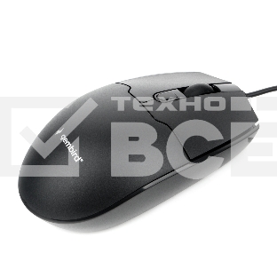 Мышь проводная Gembird MOP-430 черный, 1600 dpi, USB, кнопки - 4