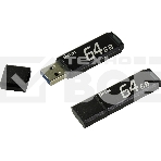 Флеш диск Netac U351 NT03U351N-064G-30BK, 64Gb, USB3.0, с колпачком, металлическая чёрная, фото2