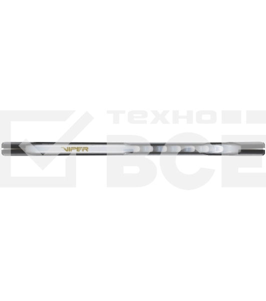 Оперативная память Patriot Viper Steel, DDR4, 32GB (1x32GB), 3200MHz, CL18, с радиатором, RGB, черный