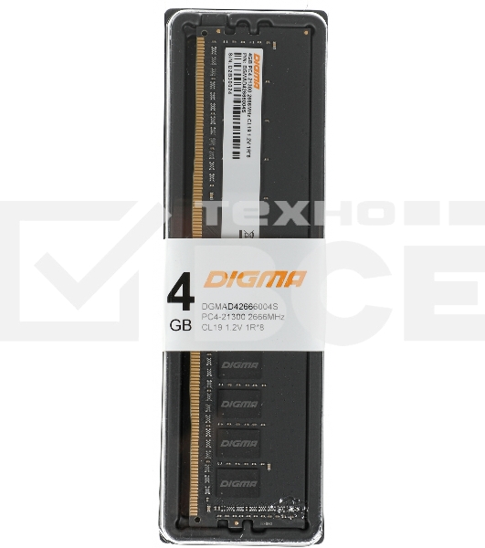 Оперативная память Digma, DDR4, 4GB (1x4GB), 2666MHz, CL19