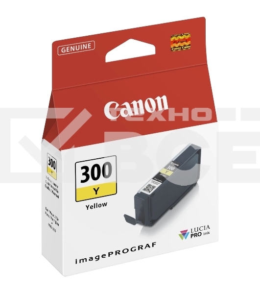 Картридж струйный Canon PFI-300 Y EUR/OCN желтый (530 стр.) для Canon imagePROGRAF PRO-300