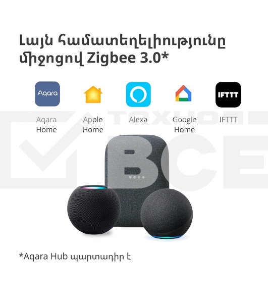 Умный выключатель Aqara Smart wall switch H1 ( (with neutral, single rocker) WS-EUK03