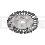 Щетка для УШМ Сибртех 150 мм, посадка 22,2 мм, Плоская, крученая проволока 0,5 мм, фото3