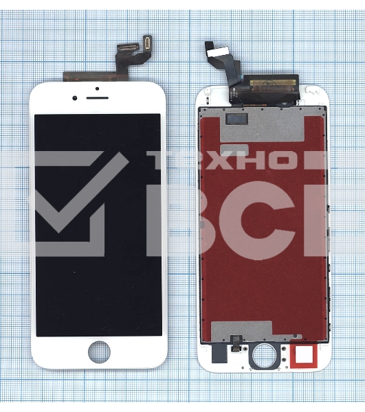 Дисплей для iPhone 6S в сборе с тачскрином (Foxconn) белый
