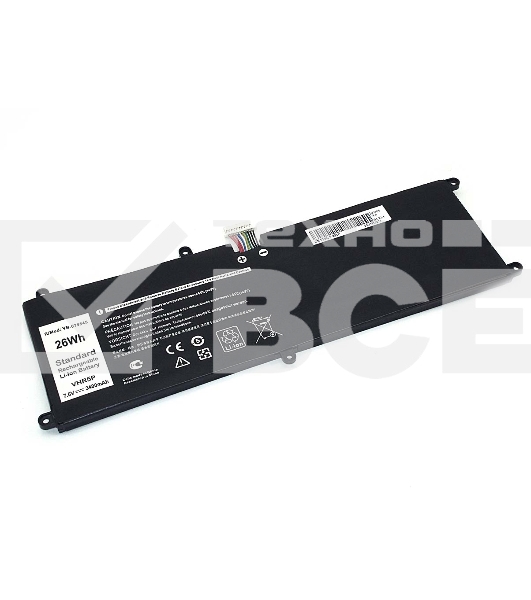 Аккумуляторная батарея для планшета Dell Latitude 11 5175 (VHR5P-2S1P) 7.6V 3400mAh OEM черная