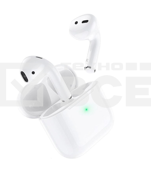 Наушники HOCO EW03 Plus беспроводные с док станцией TWS, Bluetooth 5.0 белый