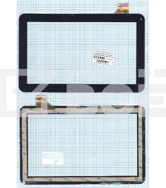 Сенсорное стекло (тачскрин) WJ608-V1.0 (V2.0), черное