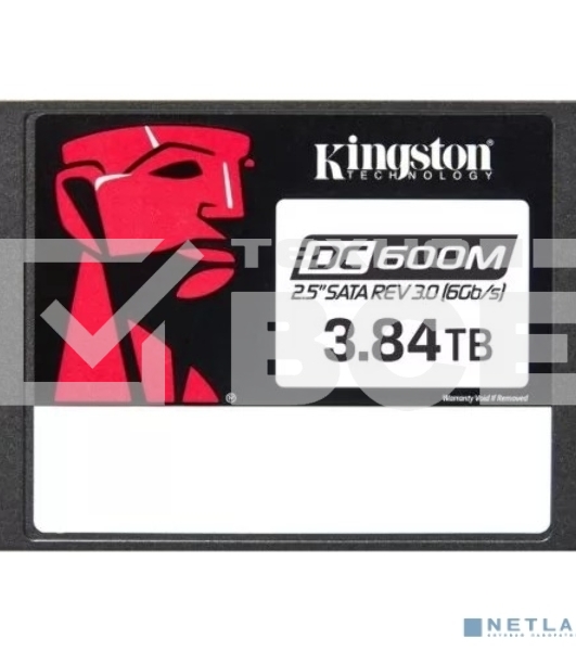 Накопитель SSD Kingston SSD DC600M, 3840GB, SATA III, 2.5