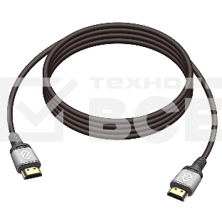 Кабель аудио-видео Digma HDMI (m)/HDMI (m) 3м. позолоч.конт. черный (D-HDMI-V2.0-3M)