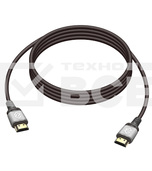 Кабель аудио-видео Digma HDMI (m)/HDMI (m) 3м. позолоч.конт. черный (D-HDMI-V2.0-3M)