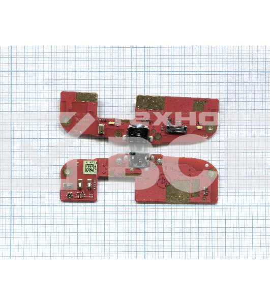 Разъем Micro USB для HTC Desire 300 (плата с системным разъемом)