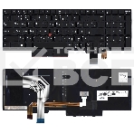 Клавиатура для ноутбука Lenovo ThinkPad T580 черная с подсветкой, фото3
