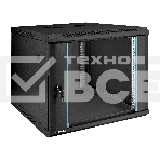 Шкаф телекоммуникационный 19' настенный 9U ExeGate EC-WM-9U.600.G.BLACK (19', 9U, 600x600x500мм (ШхГхВ), передняя дверь закаленное стекло, съемные боковые панели, пыле- и влагозащита IP23, черный RAL 9004), фото25