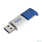 Флешка USB Netac U182 Blue (NT03U182N-064G-32BL), 64Gb, USB 3.0, R/W 70/30, белый/синий, фото3