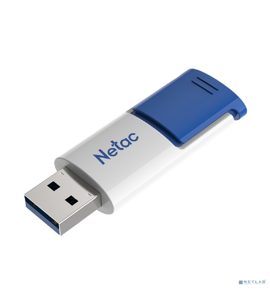Флешка USB Netac U182 Blue (NT03U182N-064G-32BL), 64Gb, USB 3.0, R/W 70/30, белый/синий