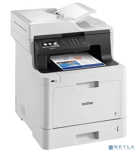 МФУ Brother DCP-L8410CDW, цветной светодиодный принтер/сканер/копир A4, сеть