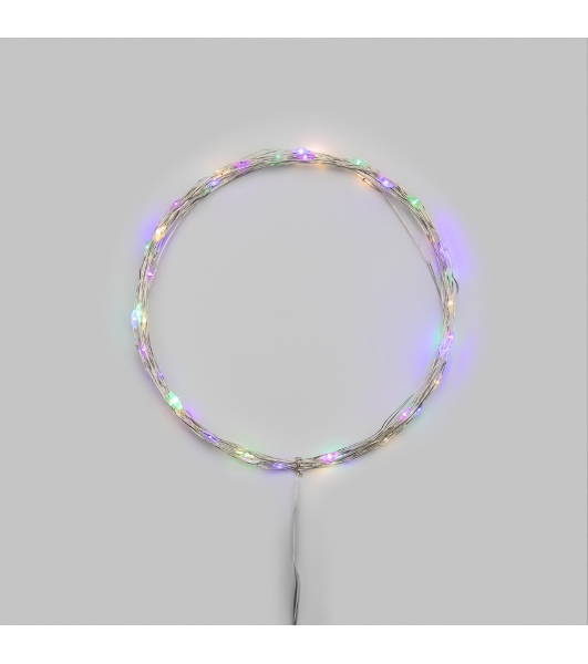 Гирлянда светодиодная Роса 5м 50 LED МУЛЬТИКОЛОР IP20 2хАА (в комплект не входят) NEON-NIGHT