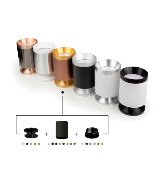 Насадка для корпуса светильника N6131 PBK черный полированный D60*H25mm Out10mm MR16