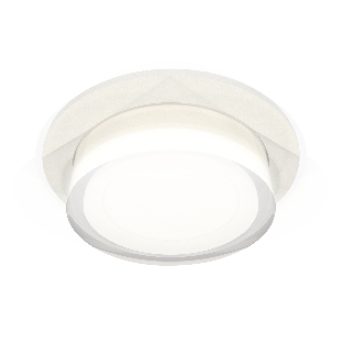Комплект встраиваемого светильника Ambrella light XC7621043 SWH/FR/CL белый песок/белый матовый/прозрачный MR16 GU5.3 (C7621, N7160)