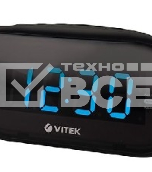 Будильник Vitek VT-6602 BK по 2 значения каждый. Диапазон частот FM 87,5-108 МГц. Мощность 5 вт. Размер дисплея 1,2 дюйм. Сигнал будильника зуммер / радио. Кнопка короткого сна. Таймер отключения. Тип тюнера цифровой. символов дисплея синий. корпуса черны