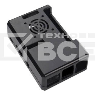 Корпус RA187 Корпус ACD Black ABS Plastic Case w/GPIO port hole and Fan holes for Raspberry Pi 3