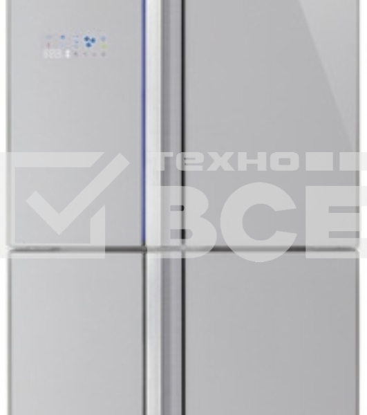 Холодильник Sharp SJ-FS97VSL серебристый трёхкамерный 393/207 л морозилка снизу