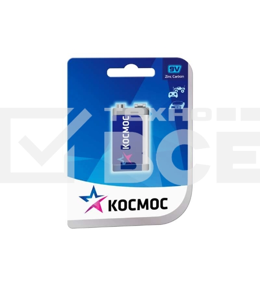 Батарейка КОСМОС KOC6F221BLS 6F22 (блист.1шт.)