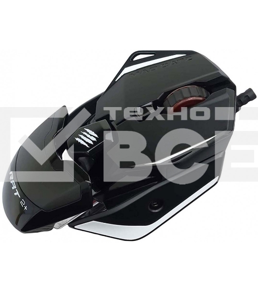 Мышь проводная Mad Catz R.A.T. 2+ черный, 5000 dpi, USB, кнопки - 3