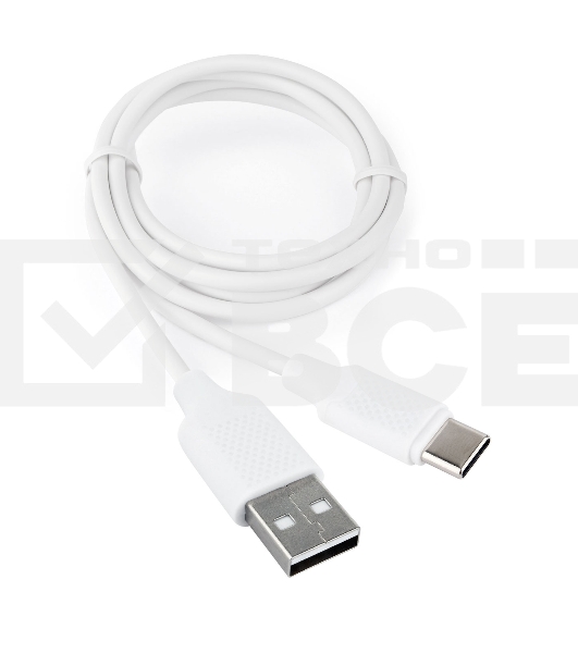 Кабель USB 2.0 Cablexpert CCB-USB2-AMCMO2-1MW, AM/Type-C, издание Classic 0.2, длина 1м, белый, блистер