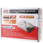 Внешний корпус для HDD/SSD AgeStar 3UB2P4C SATA III пластик прозрачный 2.5