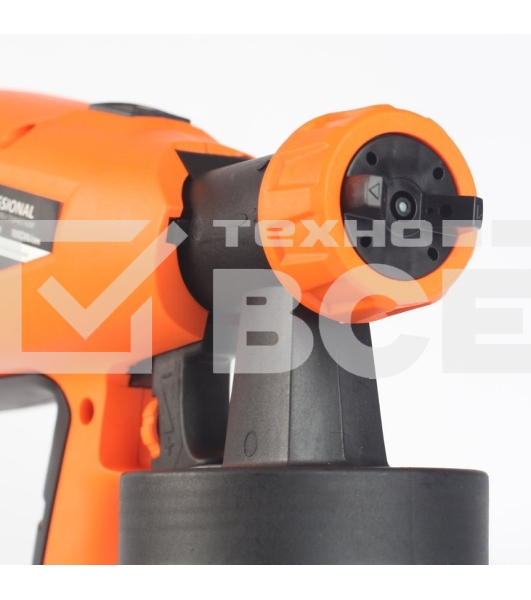 Краскопульт электрический PATRIOT SG500 HVLP 500 Вт., 100 DIN/сек, Расход 900 мл/мин., Резервуар: 1300 мл