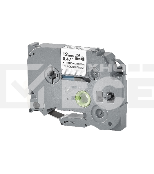 Кассета с лентой S'OK by Sakura Printing TZES131 для Brother, черный на прозрачном, 12мм/8м, наклейка