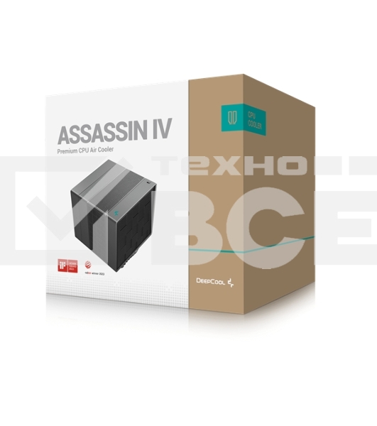 Кулер для процессора DEEPCOOL ASSASSIN IV черный, 120 мм, алюминий/медь, 1700 об/мин, 29.3 дБ, 4 pin, 280 Вт, 164 мм